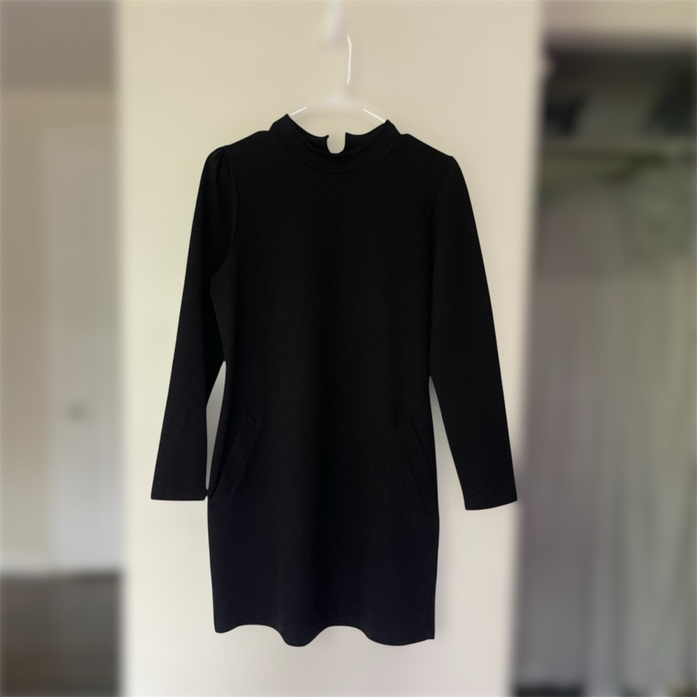 Veronica M Charcoal Long Sleeve Dress